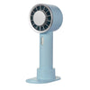 Ventilador de mano de verano WX-633, 3 velocidades, con compresor de aire frío semiconductor, para escritorio (azul bebé)