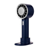 Ventilador de mano de verano WX-633 Ventilador de escritorio de compresión en frío semiconductor de 3 velocidades (azul marino)
