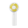 F10 Ventilador de enfriamiento de verano recargable de 3 velocidades de viento Mini refrigerador de ventilador de mano (blanco)
