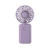 F458 con cuerda para el cuello Mini ventilador de mano plegable ajustable de verano de 3 velocidades (púrpura)