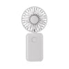 F458 con cuerda para el cuello Mini ventilador de mano plegable ajustable de verano de 3 velocidades (blanco)