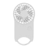 Mini ventilador portátil con hebilla colgante para exteriores, 3 velocidades, F12 (blanco)
