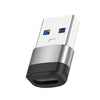 Adaptador OTG USB3.0 macho a USB-C / Type-C hembra Transmisión de 5 Gbps (plateado)