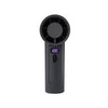 FC1 100 niveles de velocidad del viento Enfriador de verano Ventilador de escritorio Ventilador de mano con turbina (negro)