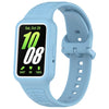 Para Huawei Band 9 NFC Banda de reloj de silicona integrada con marco de dos colores (azul cielo)