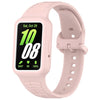 Para Huawei Band 9 NFC Banda de reloj de silicona integrada con marco de dos colores (rosa claro)