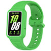 Para Huawei Band 8 NFC Banda de reloj de silicona integrada con marco de dos colores (verde fluorescente)