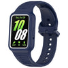 Para Huawei Band 8 NFC Banda de reloj de silicona integrada con marco de dos colores (azul medianoche)