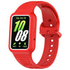Para Huawei Band 8 NFC Banda de reloj de silicona integrada con marco de dos colores (rojo)