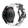 Para Garmin Fenix 7X / 7X Pro / Tactix 7 Correa de reloj de silicona de liberación rápida de camuflaje (blanco)