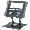 Soporte de escritorio para portátil giratorio con disipación de calor G69 Soporte plegable para portátil de aleación de aluminio (negro)