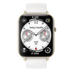 Reloj inteligente deportivo Q19 Max de 2,1 pulgadas con pantalla HD, resistente al agua y para negocios (blanco)