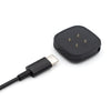Para Fitbit Versa 4 Cargador magnético portátil desmontable con interfaz USB-C / Type-C para reloj inteligente (negro)