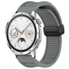 Para Huawei Watch GT4 46 mm 22 mm Correa de reloj de silicona con hebilla magnética plegable (gris)