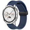Para Huawei Watch GT4 46 mm 22 mm Correa de reloj de silicona con hebilla magnética plegable (azul medianoche)