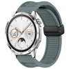 Para Huawei Watch GT4 46 mm 22 mm Correa de reloj de silicona con hebilla magnética plegable (Rock Cyan)