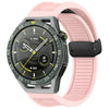 Para Huawei Watch GT3 SE Correa de reloj de silicona con hebilla magnética plegable de 22 mm (rosa)