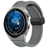 Para Huawei Watch GT3 Pro 46 mm 22 mm Correa de reloj de silicona con hebilla magnética plegable (gris)