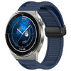Correa de silicona con hebilla magnética plegable para Huawei Watch GT3 Pro de 46 mm y 22 mm (azul medianoche)