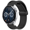 Para Huawei Watch GT3 46 mm 22 mm Correa de reloj de silicona con hebilla magnética plegable (negro)