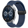 Para Huawei Watch GT3 46 mm 22 mm Correa de reloj de silicona con hebilla magnética plegable (azul medianoche)