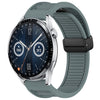 Correa de silicona con hebilla magnética plegable para Huawei Watch GT3 de 46 mm y 22 mm (cian roca)