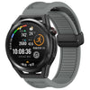 Para Huawei Watch GT Runner Correa de reloj de silicona con hebilla magnética plegable de 22 mm (gris)