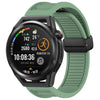 Para Huawei Watch GT Runner Correa de reloj de silicona con hebilla magnética plegable de 22 mm (verde)