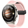 Correa de silicona con hebilla magnética plegable para Huawei Watch 4 de 22 mm (rosa)