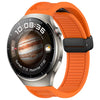 Correa de silicona con hebilla magnética plegable para Huawei Watch 4 Pro de 22 mm (naranja)