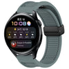Para Huawei Watch 3 Correa de reloj de silicona con hebilla magnética plegable de 22 mm (Rock Cyan)
