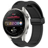 Para Huawei Watch 3 Pro Correa de reloj de silicona con hebilla magnética plegable de 22 mm (negro)
