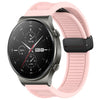 Para Huawei GT2 Pro Correa de reloj de silicona con hebilla magnética plegable de 22 mm (rosa)