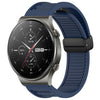 Correa de silicona con hebilla magnética plegable para reloj Huawei GT2 Pro de 22 mm (azul medianoche)