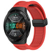 Para Huawei Watch GT 2E Correa de reloj de silicona con hebilla magnética plegable de 22 mm (rojo)