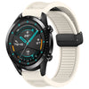 Para Huawei GT2 46 mm 22 mm Correa de reloj de silicona con hebilla magnética plegable (luz de estrella)