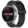 Para Huawei Watch 3 Pro Nueva correa de reloj de silicona con hebilla magnética plegable de 22 mm (negro)