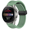 Correa de silicona con hebilla magnética plegable de 22 mm para Huawei Watch 3 Pro (verde)