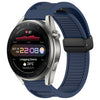 Correa de silicona con hebilla magnética plegable de 22 mm para Huawei Watch 3 Pro (azul medianoche)