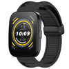 Para Amazfit Bip 5 Correa de reloj de silicona con hebilla magnética plegable de 22 mm (negro)