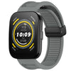 Para Amazfit Bip 5 Correa de reloj de silicona con hebilla magnética plegable de 22 mm (gris)