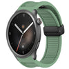 Para Amazfit Balance Correa de reloj de silicona con hebilla magnética plegable de 22 mm (verde)