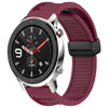 Para Amazfit GTR 4 Correa de reloj de silicona con hebilla magnética plegable de 22 mm (rojo vino)