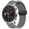 Para Amazfit GTR 4 Correa de reloj de silicona con hebilla magnética plegable de 22 mm (gris)