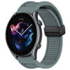 Para Amazfit GTR 3 Correa de reloj de silicona con hebilla magnética plegable de 22 mm (cian roca)