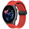 Para Amazfit GTR 3 Pro Correa de reloj de silicona con hebilla magnética plegable de 22 mm (rojo)