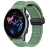 Para Amazfit GTR 3 Pro Correa de reloj de silicona con hebilla magnética plegable de 22 mm (verde)
