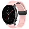 Para Amazfit GTR 2e Correa de reloj de silicona con hebilla magnética plegable de 22 mm (rosa)