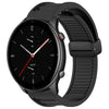 Para Amazfit GTR 2e Correa de reloj de silicona con hebilla magnética plegable de 22 mm (negro)