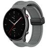 Para Amazfit GTR 2e Correa de reloj de silicona con hebilla magnética plegable de 22 mm (gris)